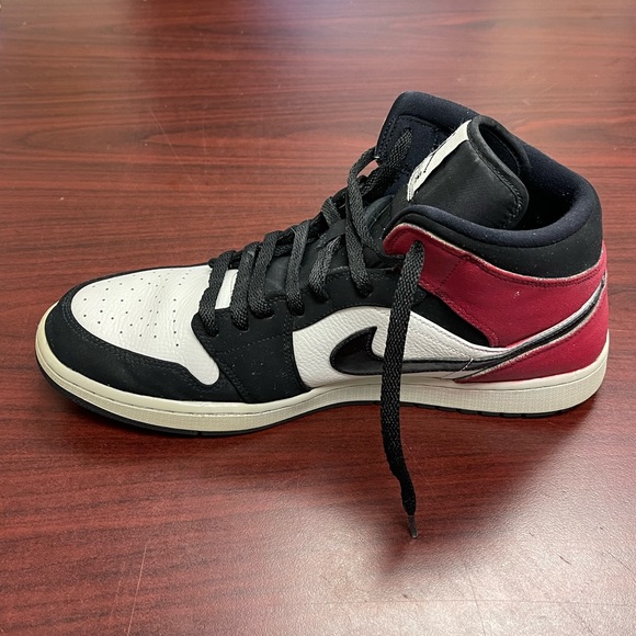 NIKE Air Jordan 1 Mid "Camo to Black Toe" Men's Size 13 USED - Picture 2 of 11